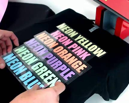 Colorful Print & Cut Heat Transfers